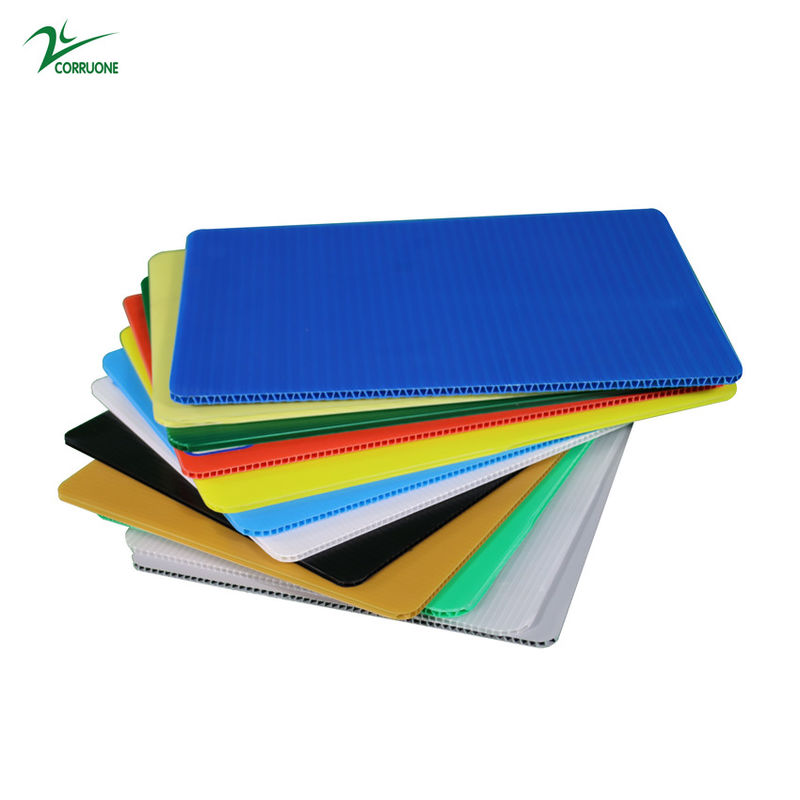 ورق راه راه HDPE ضد شعله ضدآفتاب A4 ورق کروپلاست 4x8