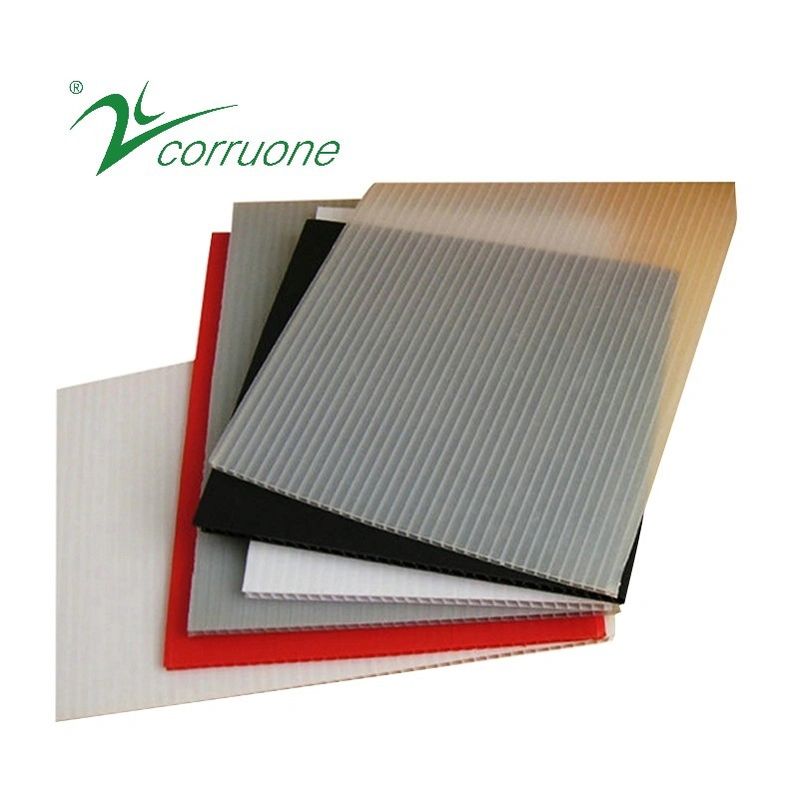 پانل های پلاستیکی راه راه Cartonplast 4x8 Corruone PP تخته پلاستیکی بازیافتی