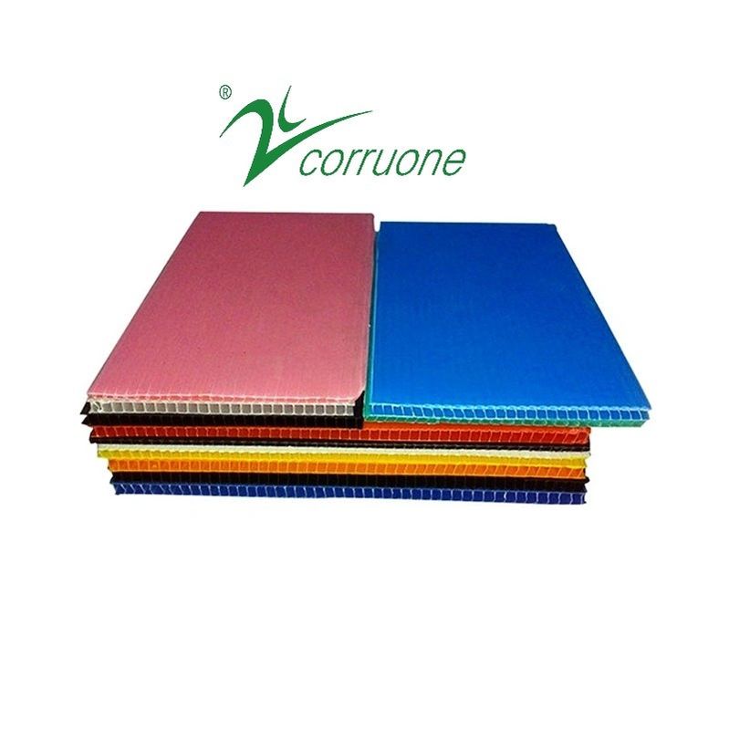 پانل های پلاستیکی راه راه Cartonplast 4x8 Corruone PP تخته پلاستیکی بازیافتی