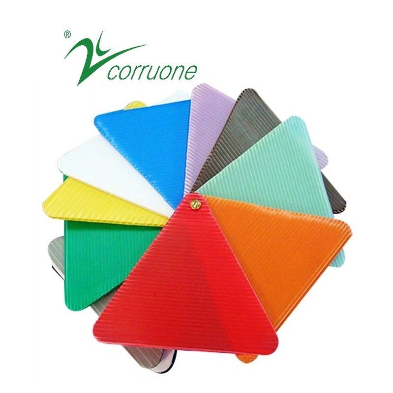 پانل های پلاستیکی راه راه Cartonplast 4x8 Corruone PP تخته پلاستیکی بازیافتی