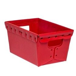 جعبه های بسته بندی پلاستیکی راه راه PP 1.5-30 میلی متری سفید سبز آبی